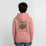 Teenager Hoodie"Mäckes Club", verschiedene Farben - Altrosa