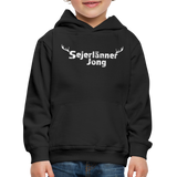 Kinder Hoodie "Sejerlänner Jong", verschiedene Farben - Schwarz