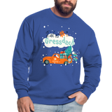 Weihnachtspullover "Bal es Gressdach", Unisex, verschiedene Farben - Royalblau