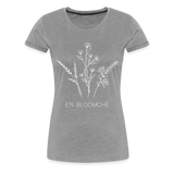 Shirt "En Blöömche", verschiedene Farben - Grau meliert