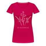 Shirt "En Blöömche", verschiedene Farben - dunkles Pink