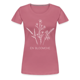 Shirt "En Blöömche", verschiedene Farben - Malve