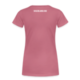 Shirt "En Blöömche", verschiedene Farben - Malve