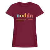 Shirt "Nodda Definition, bunt", verschiedene Farben - Bordeaux
