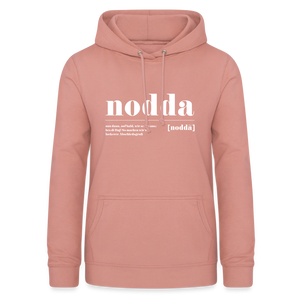 Hoodie "Nodda Definition", verschiedene Farben - Altrosa