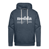 Hoodie "Nodda Definition", verschiedene Farben - Jeansblau
