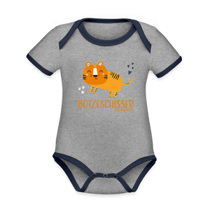 Baby Body "Botzeschisser", weiß-schwarz - Weiß/Schwarz