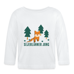 Baby Langarmshirt "Sejerlänner Jong", verschiedene Farben - weiß