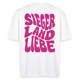 Bio Shirt "Siegerlandliebe/ Nodda -wavy", Unisex und Oversized, verschiedene Farben - weiß