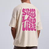 Bio Shirt "Siegerlandliebe/ Nodda -wavy", Unisex und Oversized, verschiedene Farben - Naturweiß