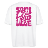 Bio Shirt "Siegerlandliebe/ Nodda -wavy", Unisex und Oversized, verschiedene Farben - Weiß