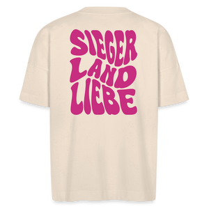 Bio Shirt "Siegerlandliebe/ Nodda -wavy", Unisex und Oversized, verschiedene Farben - Naturweiß