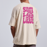 Bio Shirt "Siegerlandliebe/ Nodda -wavy", Unisex und Oversized, verschiedene Farben - Naturweiß