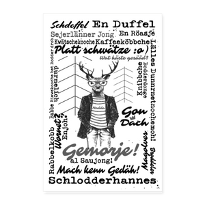 Poster "Schlodderhannes", schwarz-weiß - white