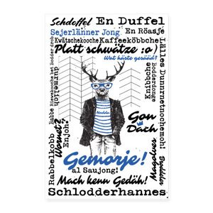 Poster "Schlodderhannes", farbig (40x60 cm) - white