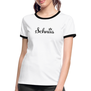 Shirt "Schnus", weiß-schwarz - white/black