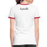 Tshirt, weiß - schwarz - white/red