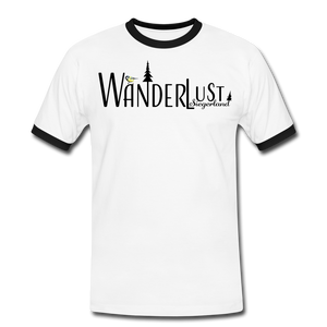 Shirt "Wanderlust", schwarz - weiß - white/black