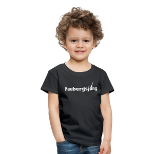 Kindershirt "Haubergsjong", schwarz-weiß - black