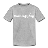 Kindershirt "Haubergsjong", schwarz-weiß - heather grey