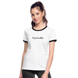 Shirt  "Dorfkind", weiß-rot - white/black