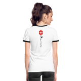 Shirt  "Dorfkind", weiß-rot - white/black