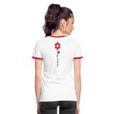 Shirt  "Dorfkind", weiß-rot - white/red
