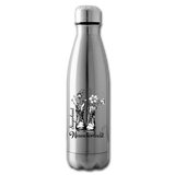 Trinkflasche aus Edelstahl, verschiedene Farben - silver
