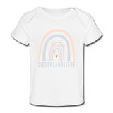 Bio T-shirt "Siegerlandliebe Regenbogen" - white