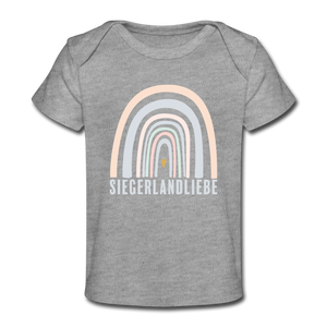 Bio T-shirt "Siegerlandliebe Regenbogen" - heather grey