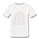 Kinder T-Shirt "Siegerlandliebe Regenbogen" - white
