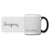 Tasse "Saujong", weiß-schwarz - white/black