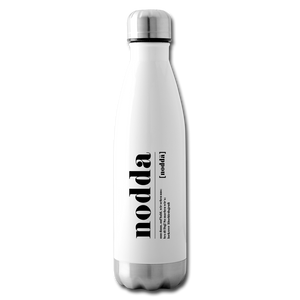 Trinkflasche "Nodda" aus Edelstahl, verschiedene Farben - white