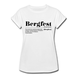 Shirt "Bergfest Definition", verschiedene Farben - Weiß