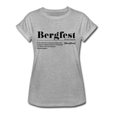 Shirt "Bergfest Definition", verschiedene Farben - Grau meliert