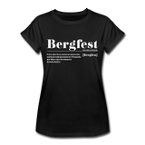 Shirt "Bergfest Definition", verschiedene Farben - Schwarz