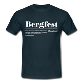 Shirt "Bergfest Definition", verschiedene Farben - Navy