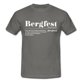 Shirt "Bergfest Definition", verschiedene Farben - Graphit