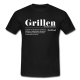 Shirt "Grillen Definition", verschiedene Farben - Schwarz