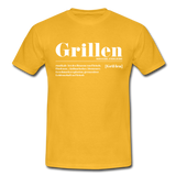 Shirt "Grillen Definition", verschiedene Farben - Gelb