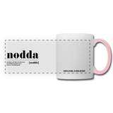 Tasse "Nodda Definition", weiß-schwarz - Weiß/Pink