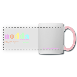 Tasse "Nodda Definition, bunt", verschiedene Farben - Weiß/Pink