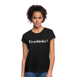 Frauen Oversize T-Shirt - Schwarz