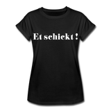 Frauen Oversize T-Shirt - Schwarz