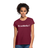Frauen Oversize T-Shirt - Bordeaux