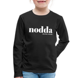Kindershirt, langarm, "Nodda Definition", verschiedene Farben - Schwarz