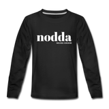 Kindershirt, langarm, "Nodda Definition", verschiedene Farben - Schwarz