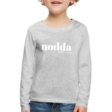 Kindershirt, langarm, "Nodda Definition", verschiedene Farben - Grau meliert