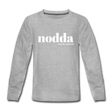 Kindershirt, langarm, "Nodda Definition", verschiedene Farben - Grau meliert