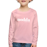 Kindershirt, langarm, "Nodda Definition", verschiedene Farben - Hellrosa